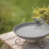 Abreuvoir mangeoire pour oiseaux en métal à poser au sol Trixie - 800 ml