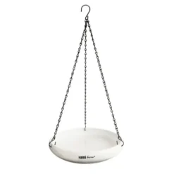 Abreuvoir à suspendre blanc en céramique Sïav Ø 27,5 cm