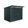 Abri de jardin AvantGarde double porte acier taille A5 gris foncé 260x220x218 cm