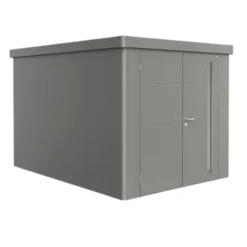 Abri de jardin double porte Neo 4B Biohort® coloris gris quartz métallique - 236 x 348 x 222 cm