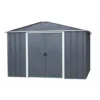 Abri de jardin métal sans plancher coloris anthracite Yardmaster Trigano - 4,4 m²