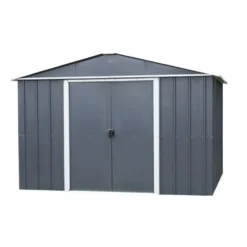 Abri de jardin métal sans plancher coloris anthracite Yardmaster Trigano - 4,4 m²