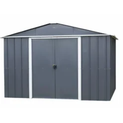 Abri de jardin métal sans plancher coloris anthracite Yardmaster Trigano - 7,9 m²