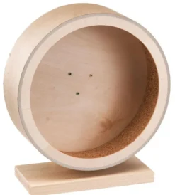 Accessoire arcade roue pour maisonnette rongeur coloris beige en bois Ferplast - 25 x 12,8 x 28 cm