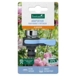 Adaptateur pour robinet d'intérieur botanic® avec embout automatique