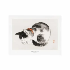 Affiche chat endormi - 30 x 40 cm