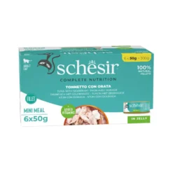 Alimentation humide pour chat thon dorade gelée Schesir - 6 x 50 g