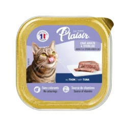 Aliment humide pour chat Plaisir thon en barquette de 100 g