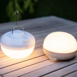 Ampoule portable et rechargeable Cherry coloris blanc