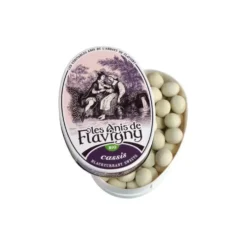 Anis de Flavigny bio au cassis en boite ovale 50 g