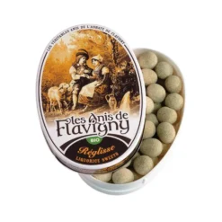 Anis de Flavigny bio à la réglisse en boite ovale 50 g