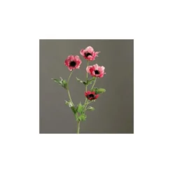 Anémone rose artificielle H64 cm