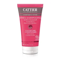 Après-shampoing soin et couleur Cattier bio en tube de 150 ml
