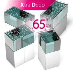 Aquarium blanc, silencieux AQUA MEDIC - modèle Armatus 575 XD, avec meuble - 575L
