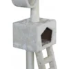 Arbre à chat avec panier et griffoir coloris beige Abigail - 109 cm