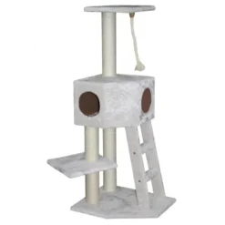 Arbre à chat avec panier et griffoir coloris beige Rover classic - 120 cm