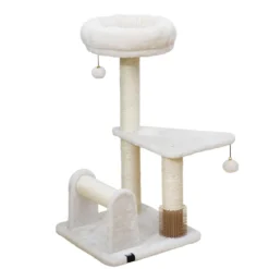 Arbre à chat coloris beige EBI Florida - 38 x 38 x 69 cm