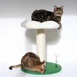 Arbre à chat coloris multicolore Coockoo Flower Power - 49 x 49 x 56 cm
