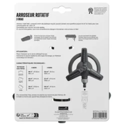 Arroseur rotatif 3 bras botanic® - Arrosage circulaire 133 m² / Ø 13 m