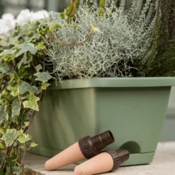 4 Arroseurs autonomes en céramique botanic® pour bouteille d'eau - Idéal pots Ø 15 à 25 cm
