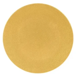 Assiette à dessert coloris jaune en grès Vésuvio - Ø 21 cm