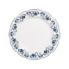 Assiette à dessert en porcelaine blanche et bleue Giverny - Ø 21 cm