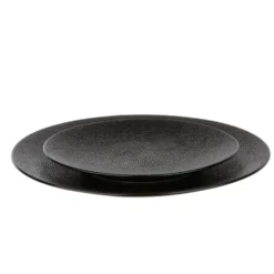 Assiette à dessert Vesuvio noire Ø 20,5 cm