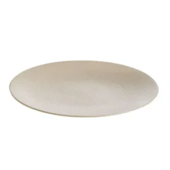 Assiette plate Vesuvio blanche en grès Ø 27 cm