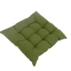 Assise de fauteuil matelassée verte Cap mousse - 46 x 46 x 9 cm