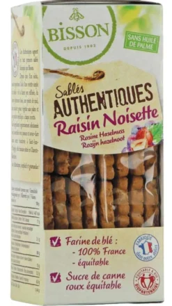 Authentiques raisins noisettes aux éclats de noisette 175 g BISSON