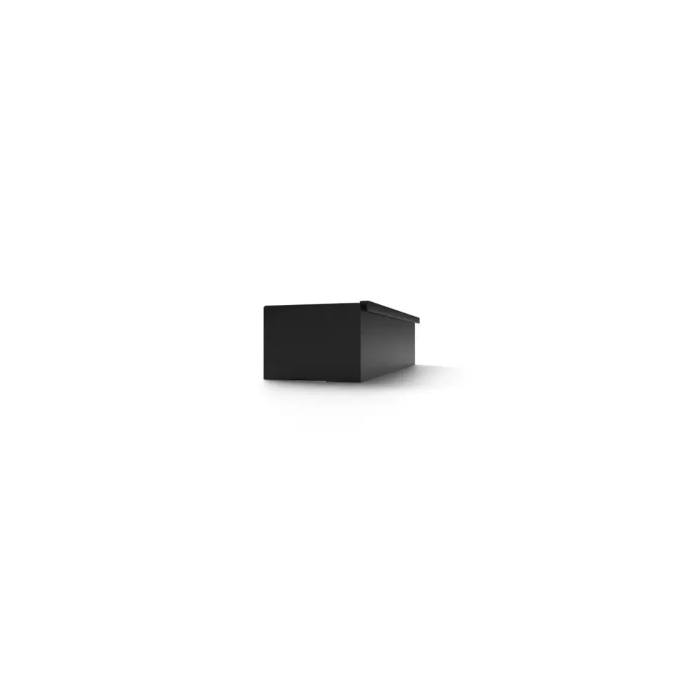 Bac de rangement noir Forge Adour - 30 x 8,6 x 6 cm
