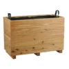 Bac rectangulaire en bois de Mélèze huilé Robin Hood Bac City - 80 x 36 x 52,5 cm