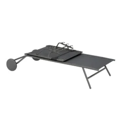 Bain de soleil Miami II Lafuma coloris gris structure en acier et toile en Batyline® - 77 x 184 x 76 cm