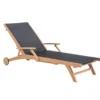 Bain de soleil teckoir Flore - 195 x 75 x 30 cm
