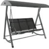 Balancelle de jardin aluminium anthracite mat MWH Kedline