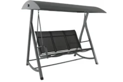 Balancelle de jardin aluminium anthracite mat MWH Kedline