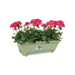 Balconnière + support Elho Barcelona - 49,5 x 27,5 x 18,5 cm Vert pistache