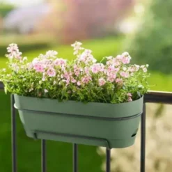 Balconnière Vibia Campana easy hanger large Elho - 46 x 24,1 cm Vert pistache