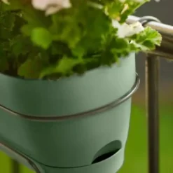 Balconnière Vibia Campana easy hanger large Elho - 46 x 24,1 cm Vert pistache
