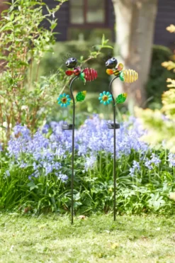 Balise extérieure insecte Spiralight coloris multicolore en métal Smartgarden - 88 x 19 x 10 cm