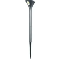 Balise solaire Eclipse en ABS noir à LED 75 lumens H 62 cm