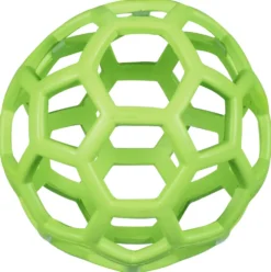 Balle souple pour chiens coloris vert taille L Brandy Hol-ee roller - 14 cm