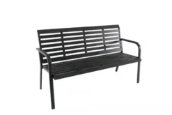 Banc de jardin 3 places en aluminium, anthracite - CREADOR MARTA