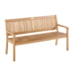 Banc Séquoïa coloris beige en bois - 158 x 88 x 65 cm