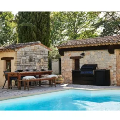 Barbecue gaz encastrable noir Napoléon Big 32 Phantom 4 brûleurs - 85,1 x 70,1 x 61 cm