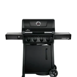 Barbecue gaz Freestyle 4 brûleurs coloris noir en inox Napoléon - 132 x 64 x 116 cm