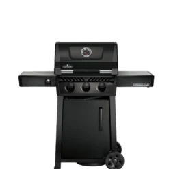 Barbecue gaz Freestyle 3 brûleurs coloris noir en inox Napoléon - 132 x 64 x 116 cm