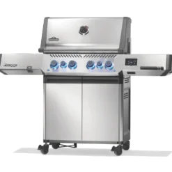 Barbecue gaz inox connecté Napoléon Prestige 500 - 166 x 66 x 129,5 cm
