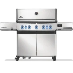Barbecue gaz inox Napoléon Prestige 665 connecté 5 brûleurs - 188 x 66 x 129,5 cm