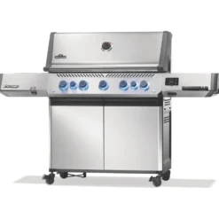 Barbecue gaz inox Napoléon Prestige 665 connecté 5 brûleurs - 188 x 66 x 129,5 cm